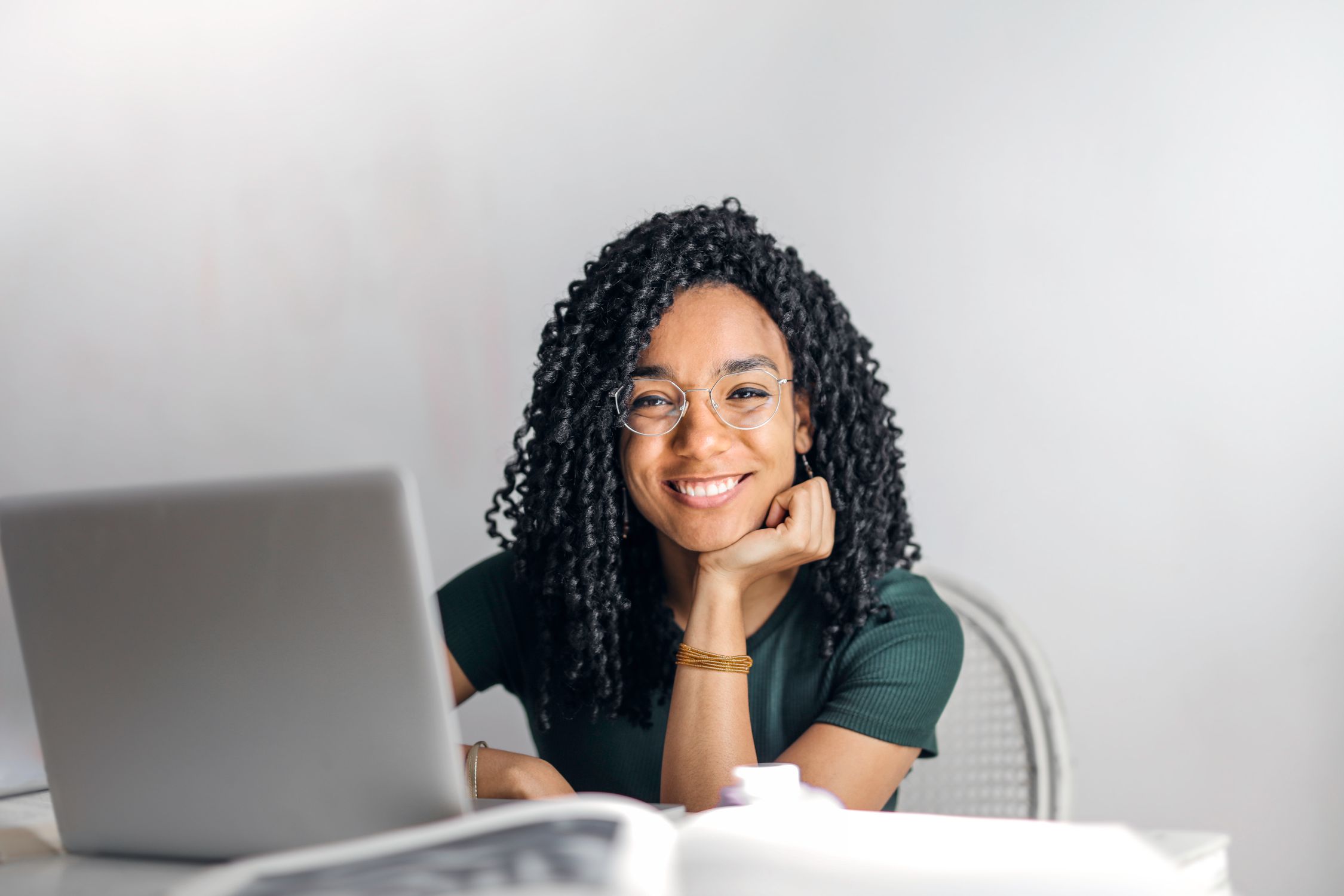 Business owner reviewing working capital metrics