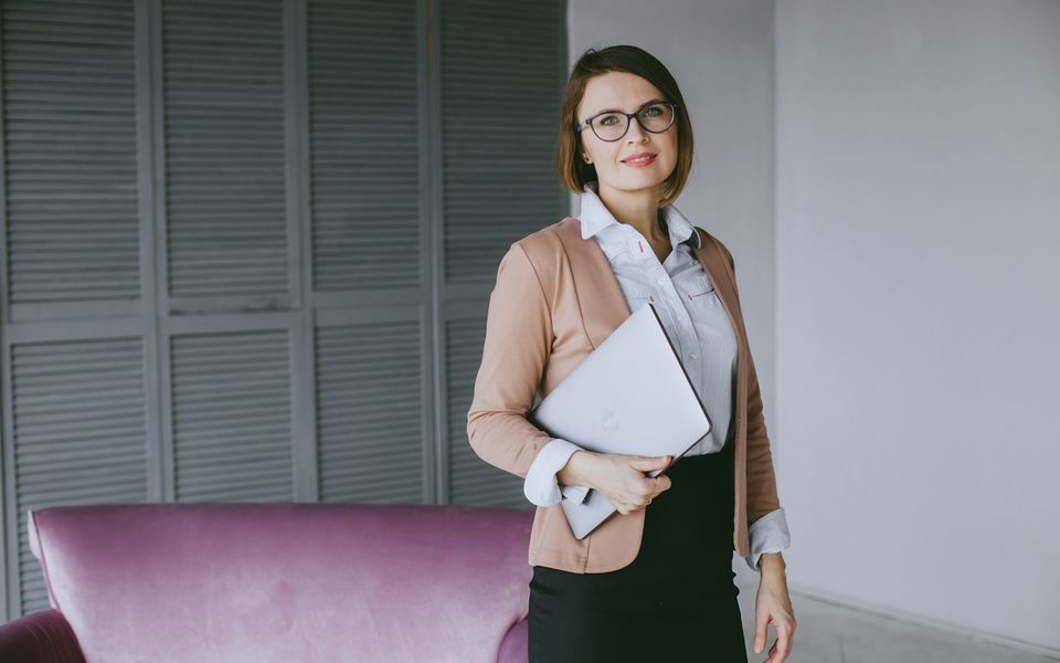 A finance director between meetings